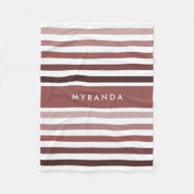 Elegant Vågrät Rand med Namn i mjuk brun