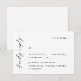 Elegant - val av minimalistiskt kalligrafi OSA kort