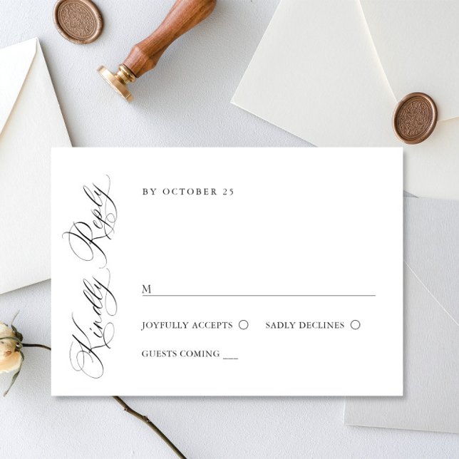 Elegant - val av minimalistiskt kalligrafi OSA kort (Skapare uppladdad)