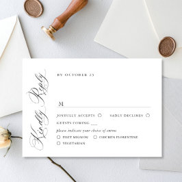 Elegant - val av minimalistiskt kalligrafi OSA kort