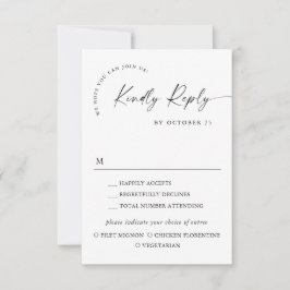 Elegant - val av minimalistiskt kalligrafi OSA kort