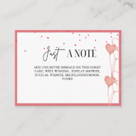 Elegant Valentine Möhippa Visning Card Tilläggskort