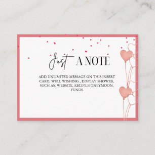 Elegant Valentine Möhippa Visning Card Tilläggskort
