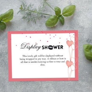 Elegant Valentine Möhippa Visning Card Tilläggskort