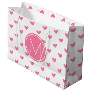 Elegant Valentine rosa vit liten mönster