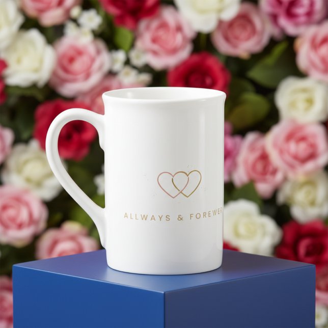 Elegant Valentine’s Day Mug Benporslin Mugg (Skapare uppladdad)