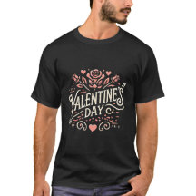 Elegant Valentines Day Logotyp T-Shirt