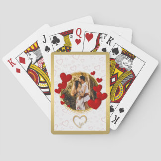 Elegant Valentines, Kärlek, årsdag Red Heart Casinokort