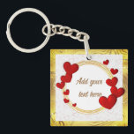 Elegant Valentines, Kärlek, årsdagen Bröllop<br><div class="desc">Personlig Red Hearts. Fånga romantik innersta väsen med vår cirkel mellan guld och ram, med röda hjärtan, och ge dig perfektens arbetsyta för att anpassa dig och lägga till ditt hjärtliga budskap. De här romantiska gåvorna är idealiska för Alla hjärtans dag, så att du kan skapa ett genant tecken på...</div>