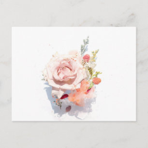 Elegant valentinsdag blommor helg vykort