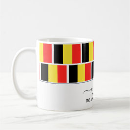 Elegant Välkommen BELGIEN FLAGGA Coffee Mugg