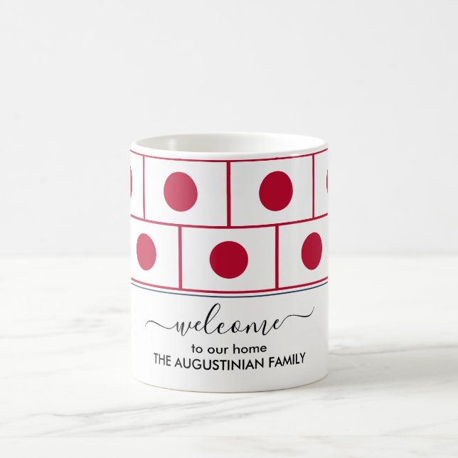 Elegant Välkommen JAPAN FLAGGA Coffee Mugg (Center)