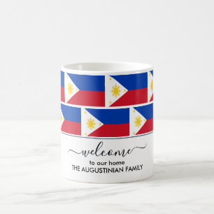 Elegant Välkommen PHILIPPINES FLAGGA Kaffemugg