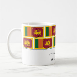 Elegant Välkommen SRI LANKA FLAGGA Coffee Mugg
