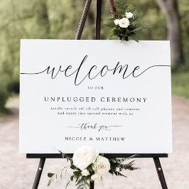 Elegant Välkommen till Ceremonin i Bröllop utan nä Poster
