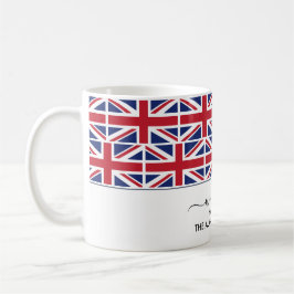 Elegant Välkommen UNION JACK British FLAGGA Kaffemugg