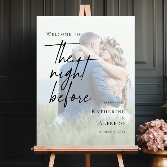 Elegant välkomstfotografi av natten före repetitio poster (Skapare uppladdad)