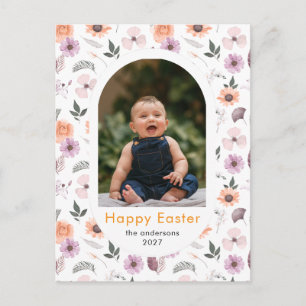 Elegant valv påskblommor familjefoto vår helg vykort
