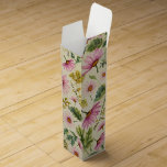 Elegant Vår Blommigt Presentask För Vinflaska<br><div class="desc">Lägg till en ny beröring till dina presenter med vår anpassningsbar vår blommigt vin box. Perfekt för bröllop,  födelsedagar,  babyduschar och vår-temade evenemang. Anpassa den för en unik och elegant presentation!</div>