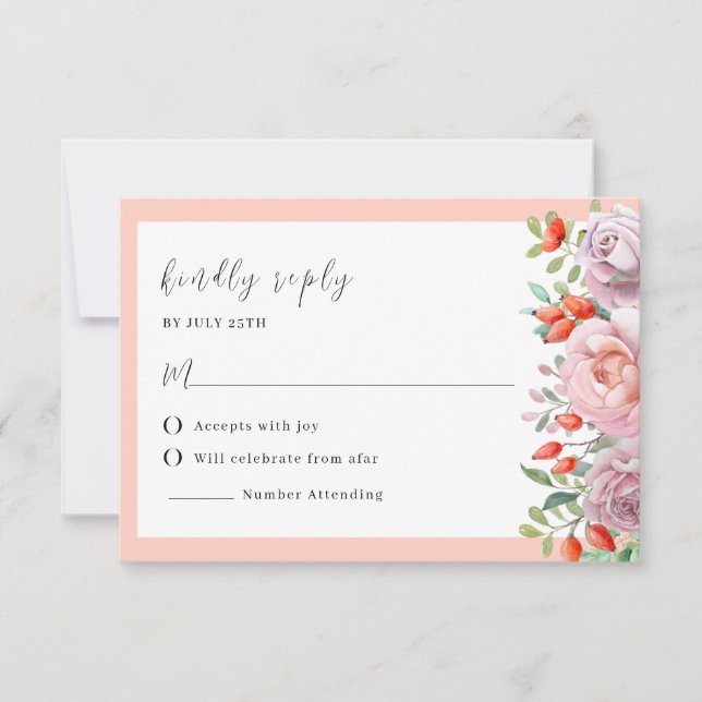 Elegant Vår Bröllop OSA Card Inbjudningar (Framsida)