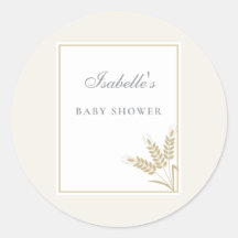 Elegant varm linne växt baby shower