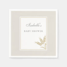 Elegant varm linne vete baby shower