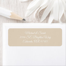 Elegant Varm Sand Returadress
