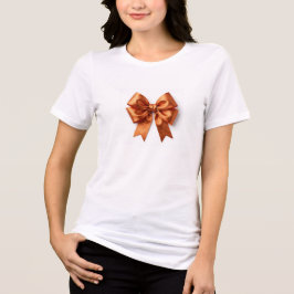 Elegant varmt koppar- och lönnlöv lyxvarumärke Bo T Shirt
