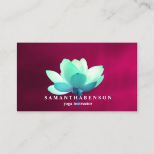 Elegant Vatten Färg Logotyp Zen Yoga Healing Heal Visitkort