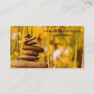 Elegant Vatten Färg Logotyp Zen Yoga Healing Healt Visitkort