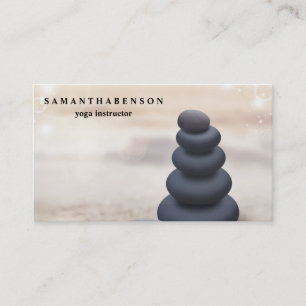 Elegant Vatten Färg Logotyp Zen Yoga Healing Healt Visitkort