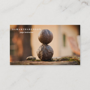 Elegant Vatten Färg Logotyp Zen Yoga Healing Healt Visitkort