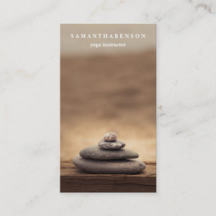 Elegant Vatten Färg Logotyp Zen Yoga Healing Healt Visitkort