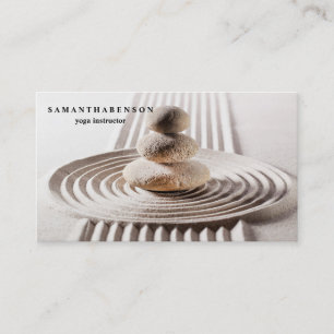 Elegant Vatten Färg Logotyp Zen Yoga Healing Healt Visitkort