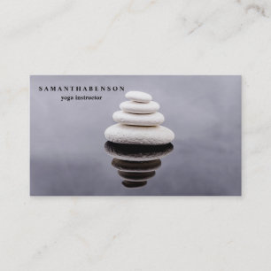 Elegant Vatten Färg Logotyp Zen Yoga Healing Healt Visitkort