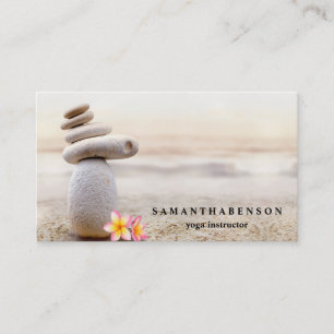 Elegant Vatten Färg Logotyp Zen Yoga Healing Healt Visitkort