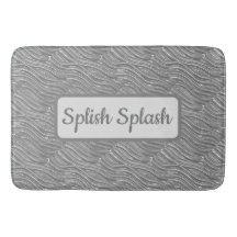 Elegant Vatten Mönster Bath Mat