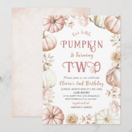 Elegant Vattenfärg 2: a födelsedagspumpan är på Inbjudningar