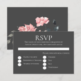 Elegant vattenfärg blommande bröllop inbjudningar