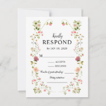 Elegant vattenfärg blommande bröllop