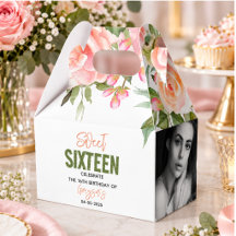 Elegant vattenfärg blommande Sweet Sixteen