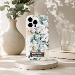 Elegant vattenfärg blommig Case-Mate iPhone-fodral