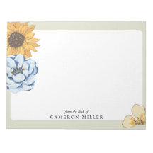 Elegant vattenfärg Blommig Från skrivbordet hos