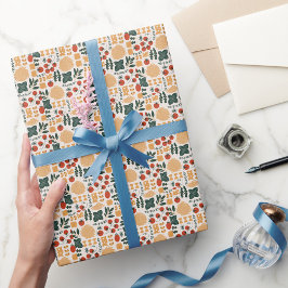 Elegant vattenfärg blomster dekorativt mönster presentpapper