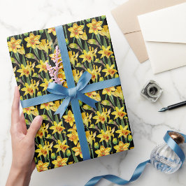 Elegant vattenfärg blomster dekorativt mönster vis presentpapper