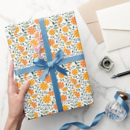 Elegant vattenfärg blomster dekorativt mönster vis presentpapper