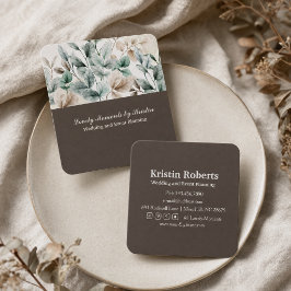 Elegant vattenfärg blomster företags kort