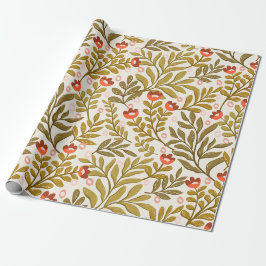 Elegant vattenfärg blomster mönster presentpapper
