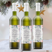 Elegant Vattenfärg Botanicals God jul