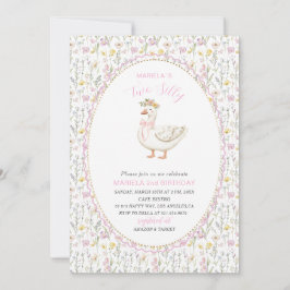 Elegant Vattenfärg En andra födelsedag fånig B Inbjudningar